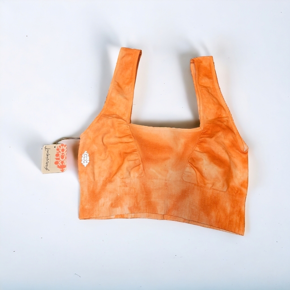 NWT M/L Good Karma Tie Dye Active Bralette - Coral Clay - Picture 5 of 9